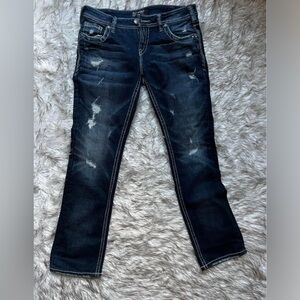 Silver Jeans Co Aiko Baby Boot Dark Wash Jeans 31x33